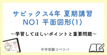 【4年生:夏期講習NO1平面図形(1) 解説動画付】今回の学びの話をしよう