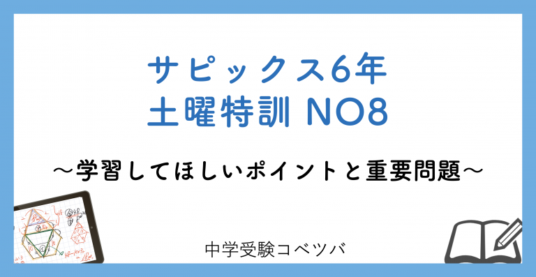 6年算数ウィークリーサピックス 土曜開成特訓 プリント＊全14