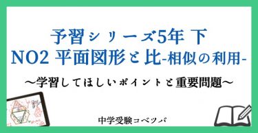 予習シリーズ 5年生 算数：下第2回  平面図形と比ー相似の利用ーのおはなし