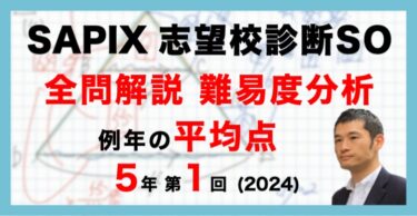 バックナンバー】サピックス6年生 第2回合格力判定サピックスオープン